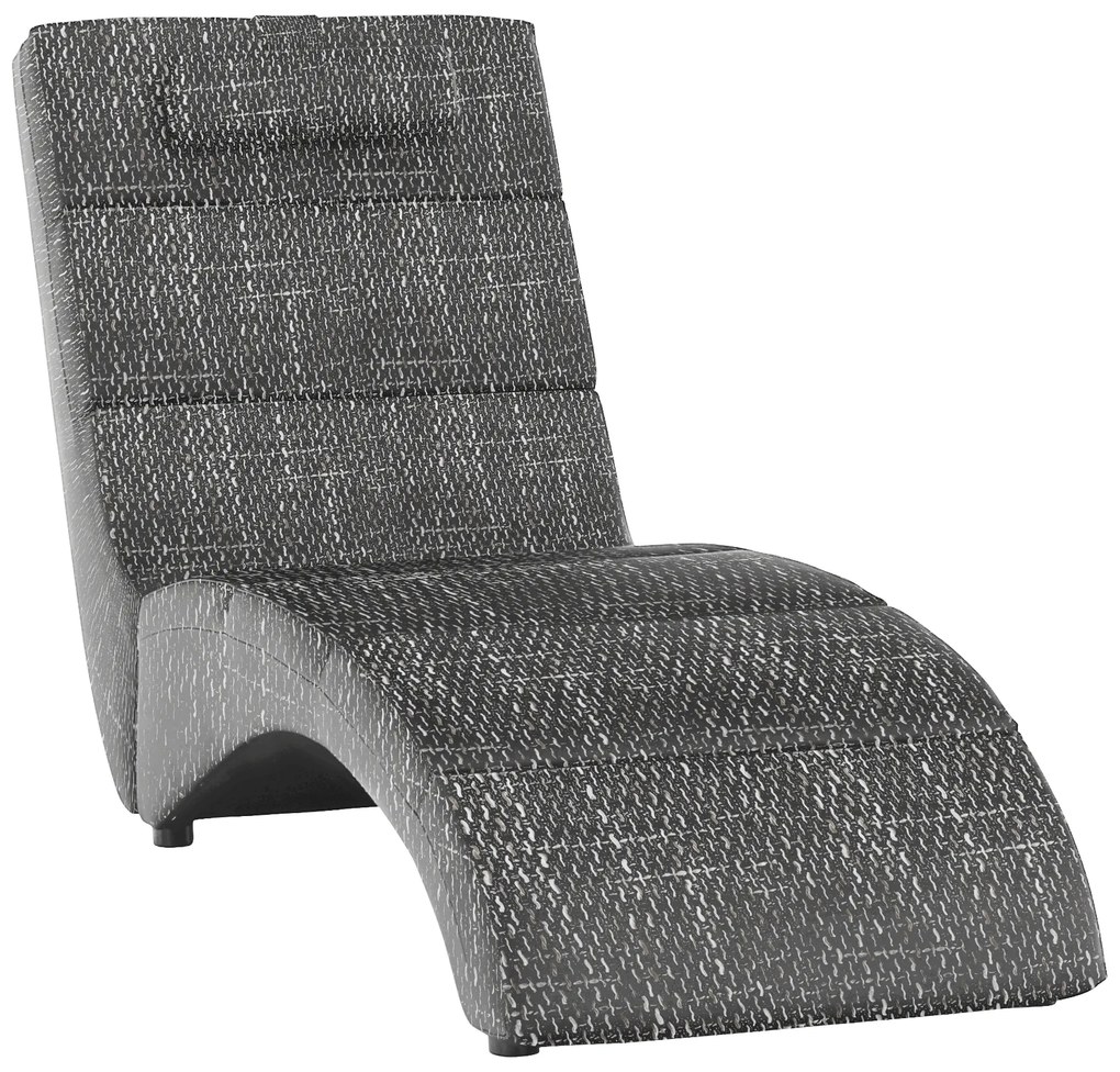Fotoliu pentru relaxare, material textil gri, LONG