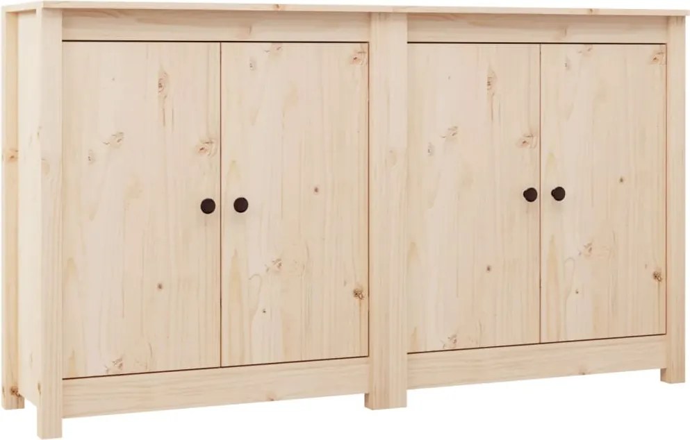 vidaXL Servante, 2 buc., 70x35x80 cm, lemn masiv de pin