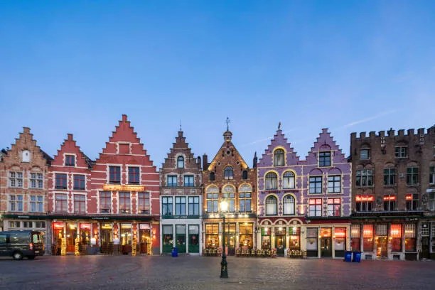 Fotografie Market Square in Bruges, Belgium., Hongjie Han