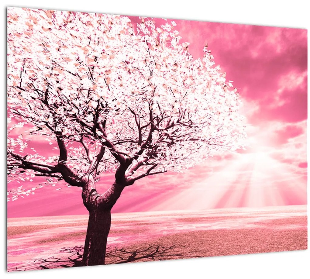 Tabloul cu pomul roz (70x50 cm)