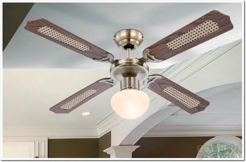 Lustra Ventilator cu palete ventilatie in doua culori Champion 0309 GL