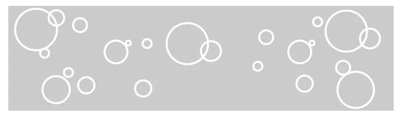 Autocolant rezistent la apă, pentru cabina de duș, Ambiance Bubbles