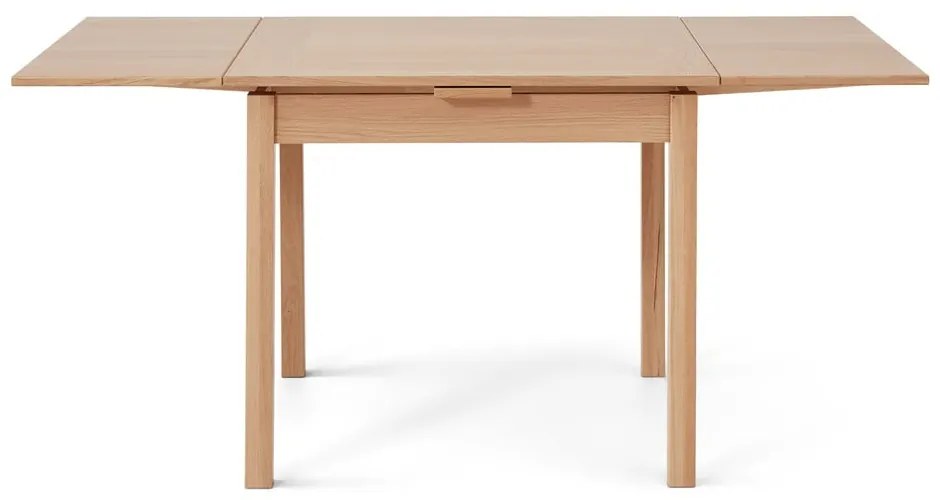 Masă dining extensibilă tapițată cu lemn de stejar Hammel Dinex 90 x 90 cm