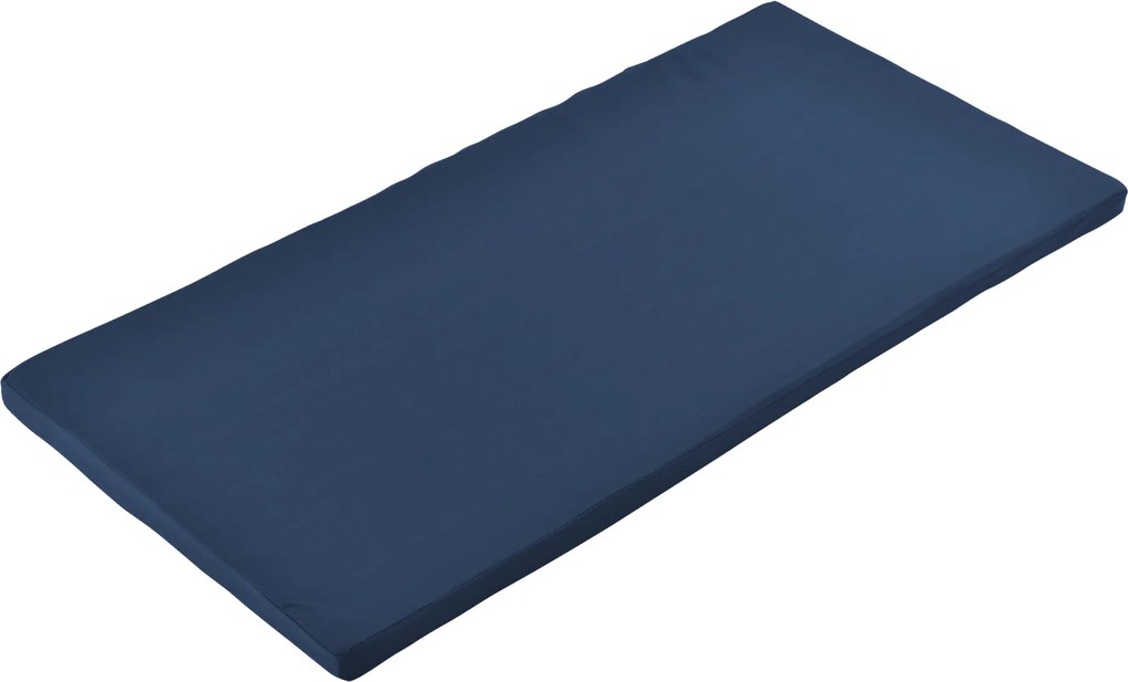 [neu.haus] Perna pentru banca, 100 x 48 x 4 cm, 67% PVC / 33% polietilena, albastru inchis