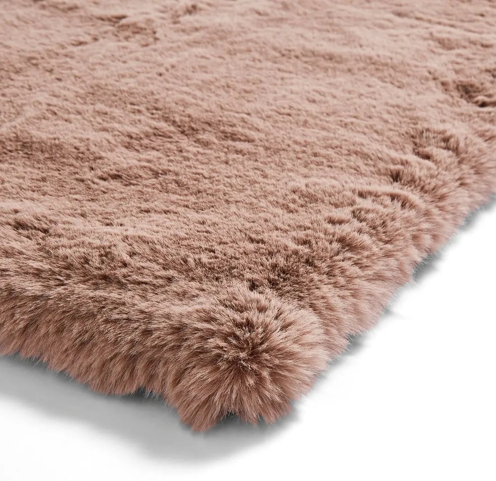 Covor Think Rugs Super Teddy, 80 x 150 cm, maro deschis