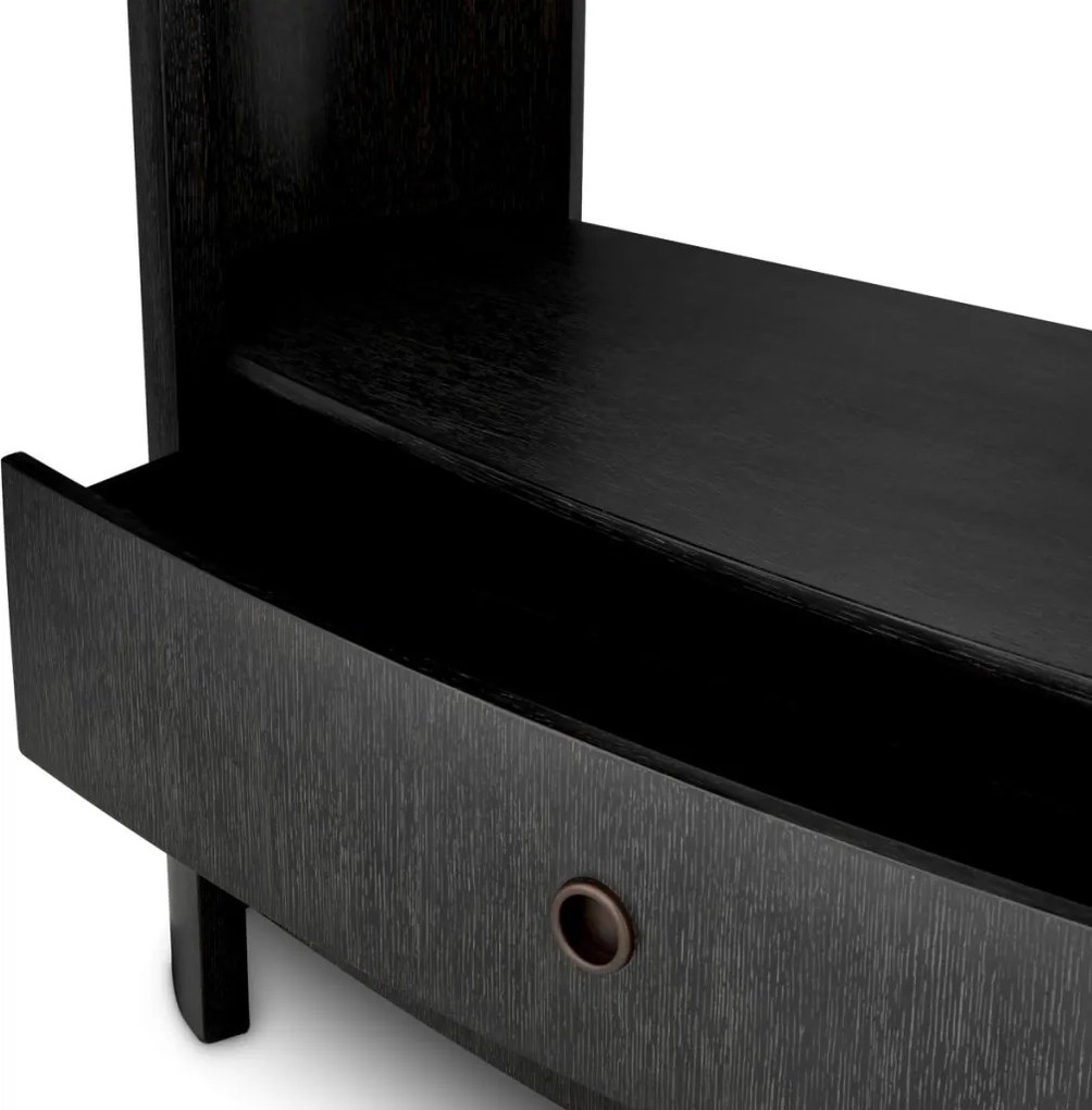 Raft LUX Furnir Stejar Gri Carbune, Splendora