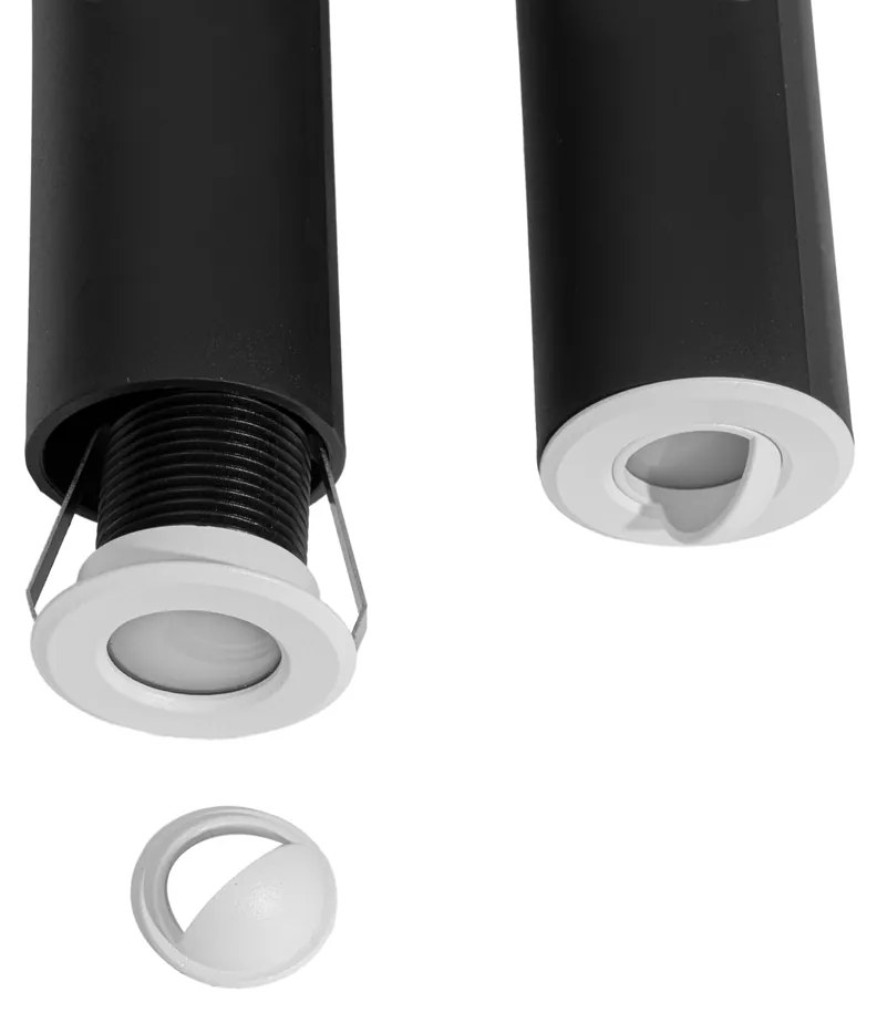 Set de 5 spoturi încastrate moderne albe, inclusiv LED IP67 - Linsey
