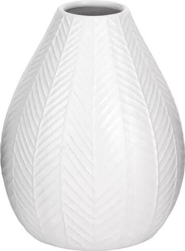 Vază ceramică Koopman Montroi albă, 15,5 cm