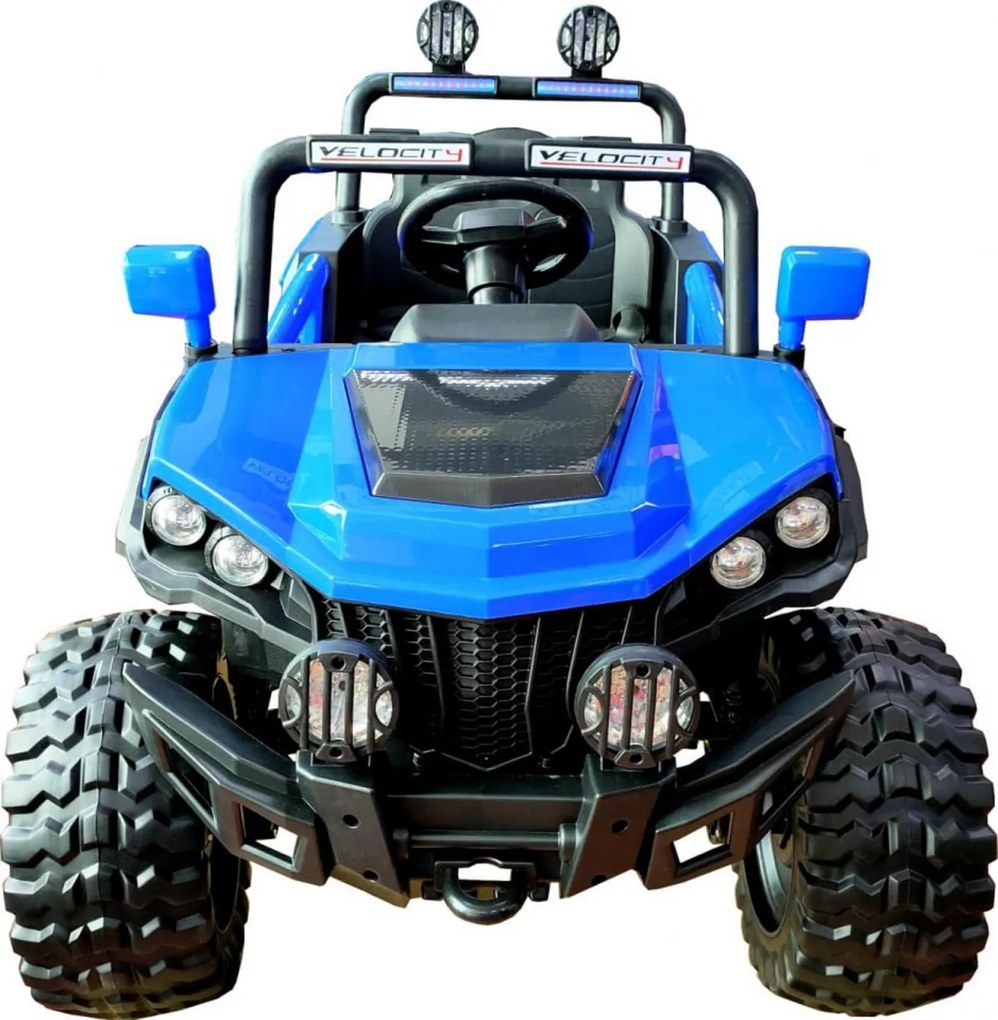 Masinuta Electrica cu acumulator pentru copii NOVOKIDS™ M-Buggy UTV, Cu faruri luminoase, Roti din cauciuc EVA, Telecomanda, 3-9 ani , max 30 kg ,
