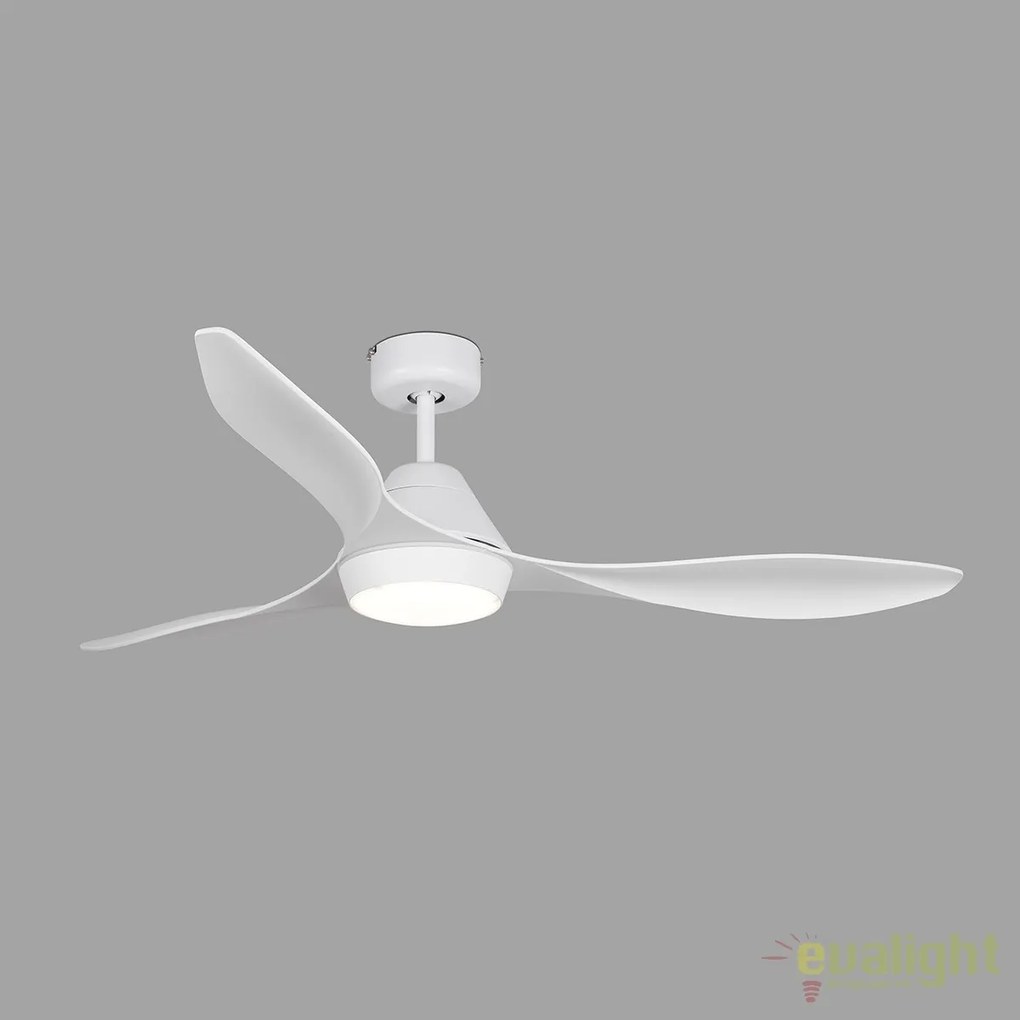 Lustra LED cu Ventilator si telecomanda design modern POLARIS alb 33346