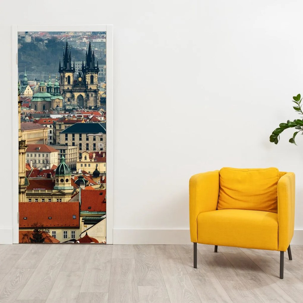 Fototapet pentru ușă - Praga panoramic (95x205cm)