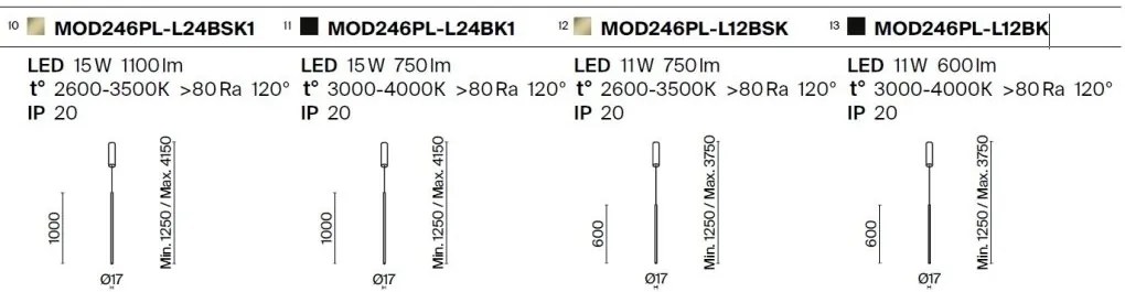 Pendul LED liniar stil minimalist Halo alama