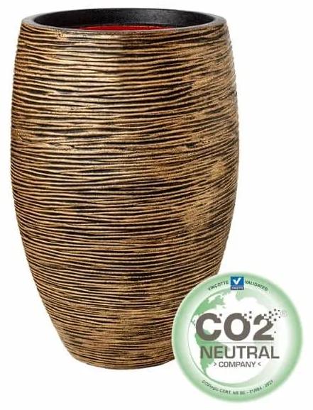 Ghiveci Capi - Vas de plante elegant deluxe 55x85 cm - Rib NL - Black Gold