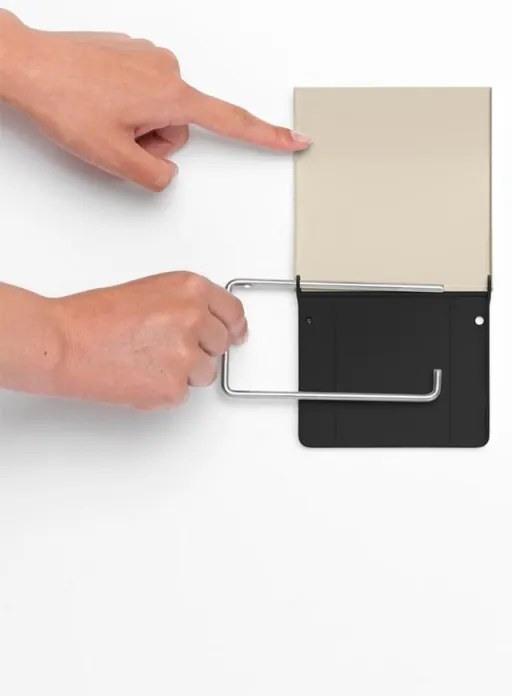 Suport hartie igienica Brabantia ReNew 1006265, Rezistent la coroziune, Bej