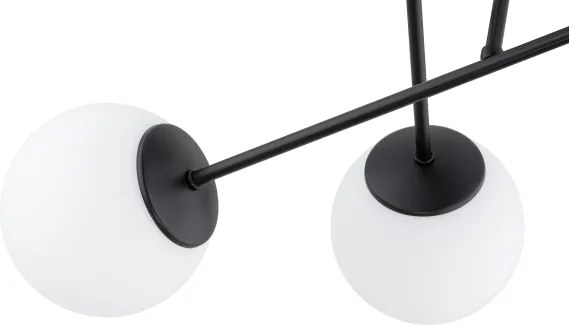 Brilagi - Lustră aplicată MILO 4xE27/60W/230V neagră