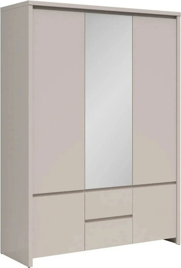 Dulap KASPIAN, casmir, PAL, cu 5 usi si 2 sertare, 154x56x211 cm