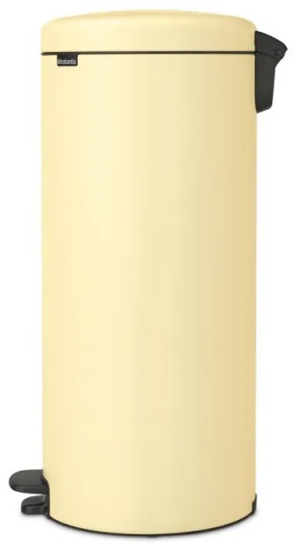 Cos de gunoi cu pedala Brabantia NewIcon 1008852, 30 L, Inchidere usoara, Baza antiderapantă, Galben