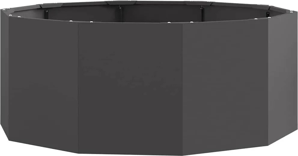 vidaXL Jardinieră Negru 90 x 90 x 35 cm Oțel