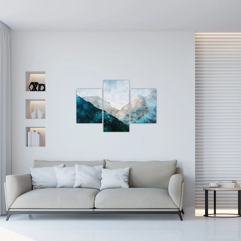 Tablou - Munte desenat (90x60 cm)