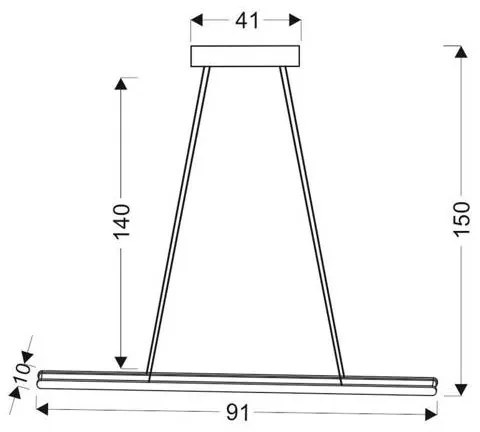 Lustră LED pe cablu COCONUT LED/28W/230V