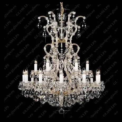 Candelabru 19 brate Maria Theresa cristal Bohemia L14 303/19/1