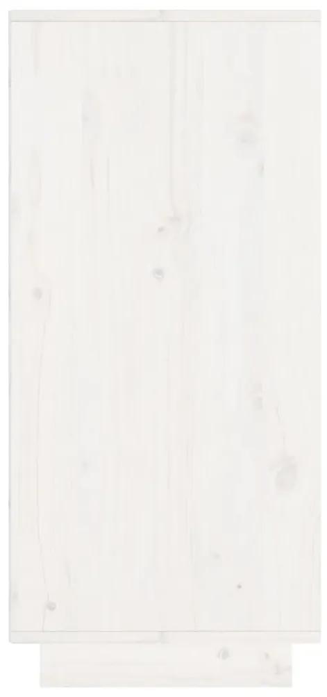 Servanta, alb, 60x34x75 cm, lemn masiv de pin 1, Alb