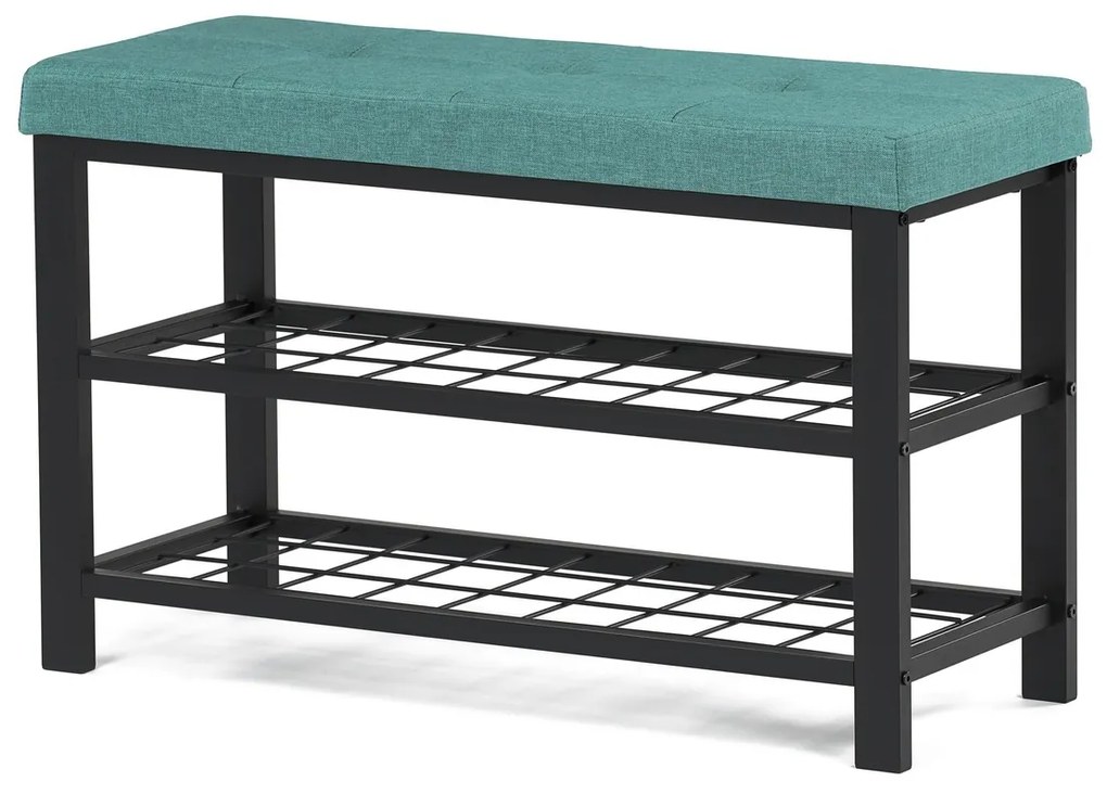 Raft pentru pantofi cu 2 rafturi, verde