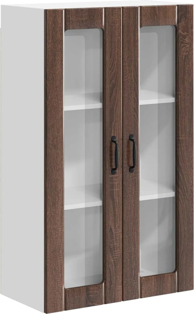 vidaXL Dulap suspendat de bucătărie Stejar închis 60 x 31 x 100 cm