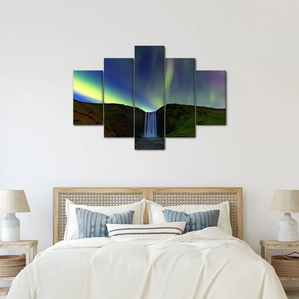 Tablou - Aurora Boreală în Islanda (150x105 cm)