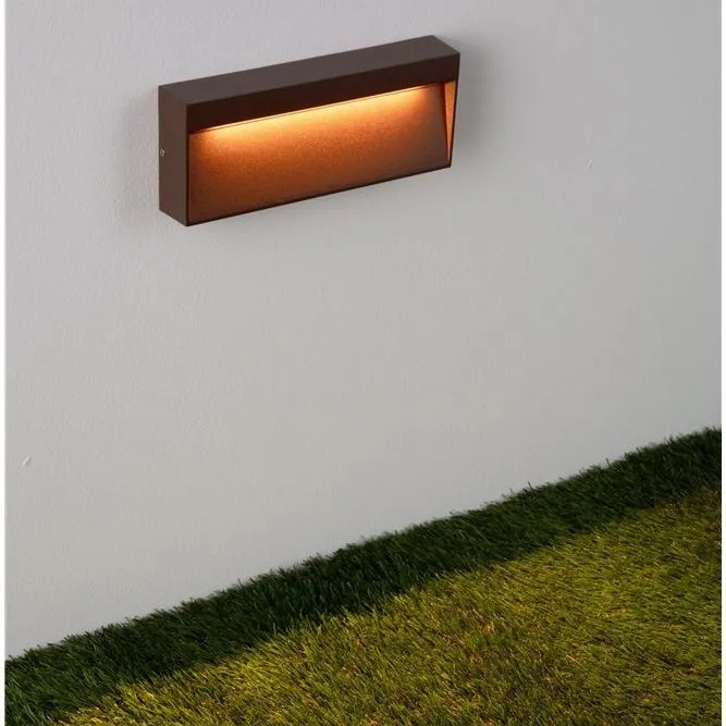 Mini Aplica perete exterior IP65, LED CCT Drat corten