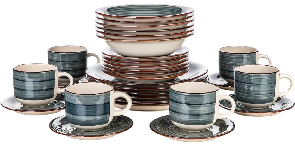 Set de masă Banquet 30-piese Spiral Blue