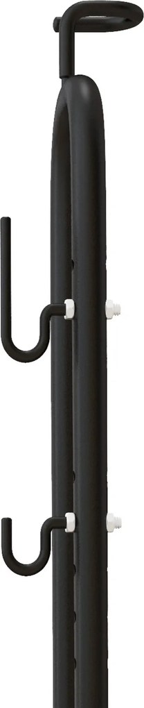 HOMCOM Suport bicicletă cu cârlige reglabile, compatibil cu biciclete 24"-29" și 700C, pentru garaj, interior și exterior, negru | Aosom Romania