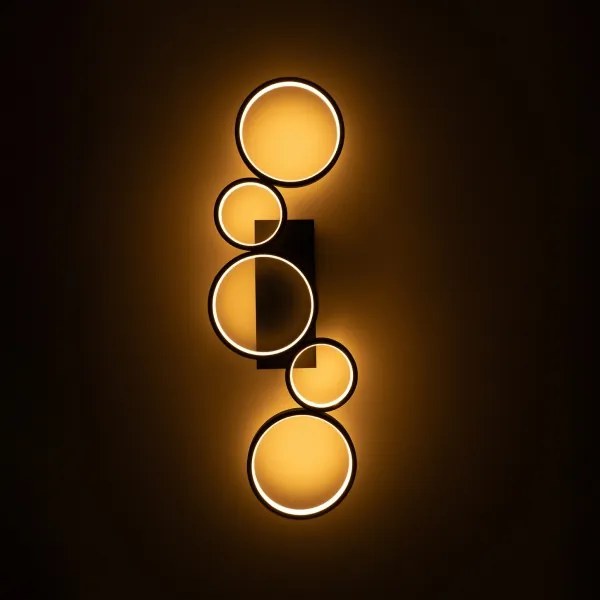 BRILAGI - Plafonieră LED reglabilă RINGO LED/34W/230V negru + telecomandă