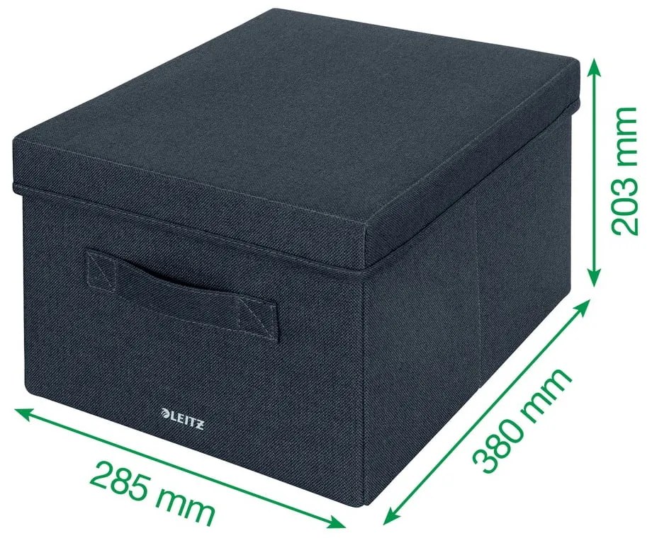 Cutii de depozitare 2 buc. din material textil cu capac – Leitz