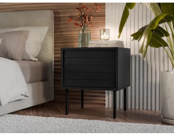 SET 2x noptieră CORTINA 51x45 cm negru