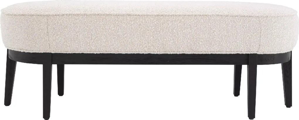 Bancheta eleganta design LUX Jarrett, Boucle crem