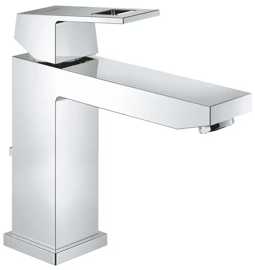 Set baterie cada si baterie lavoar Grohe Eurocube cu accesorii baie Grohe Essentials, crom lucios