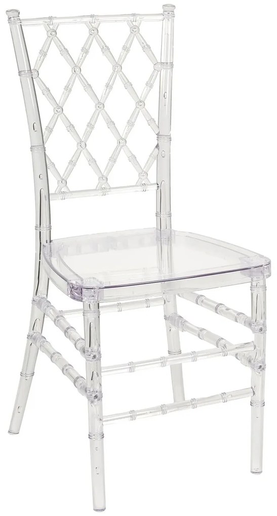 Set 2 buc. scaune de sufragerie CLARO (transparent). 1022823