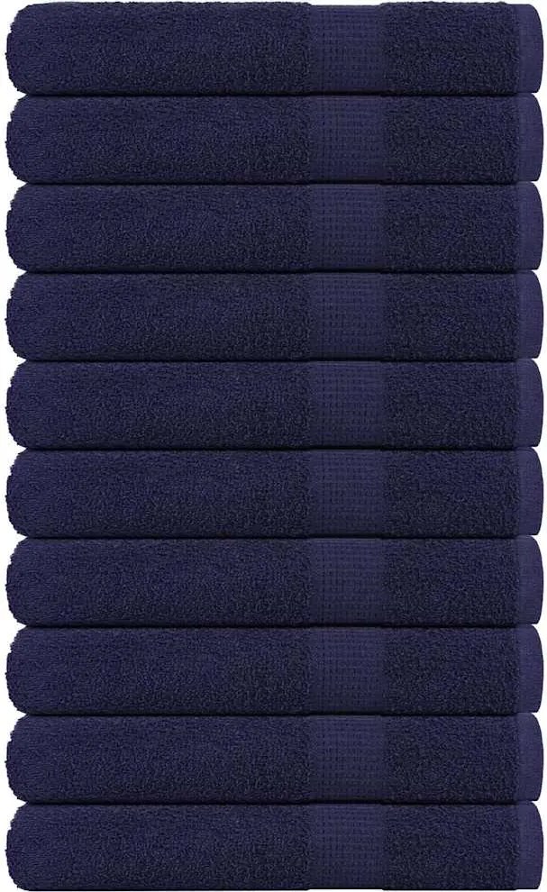 vidaXL Prosoape de saună, FROGN, albastru marin, 80x200 cm, 360 g/m², 10 buc.