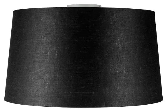 Plafoniera moderna alba cu abajur negru 45 cm - Combi
