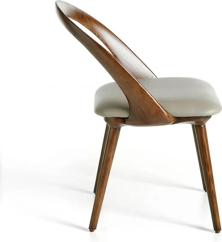 Scaun elegant design italian Banker AC-CH1512-NOGAL