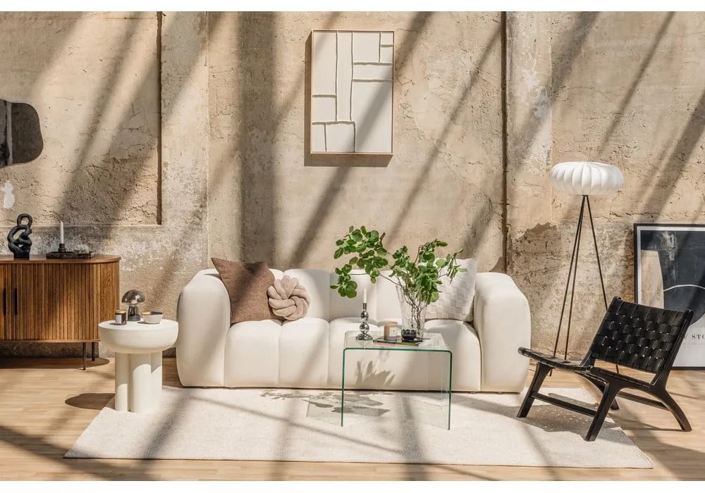 Canapea turcoaz cu tapițerie din catifea 225 cm Cube – Bonami Selection