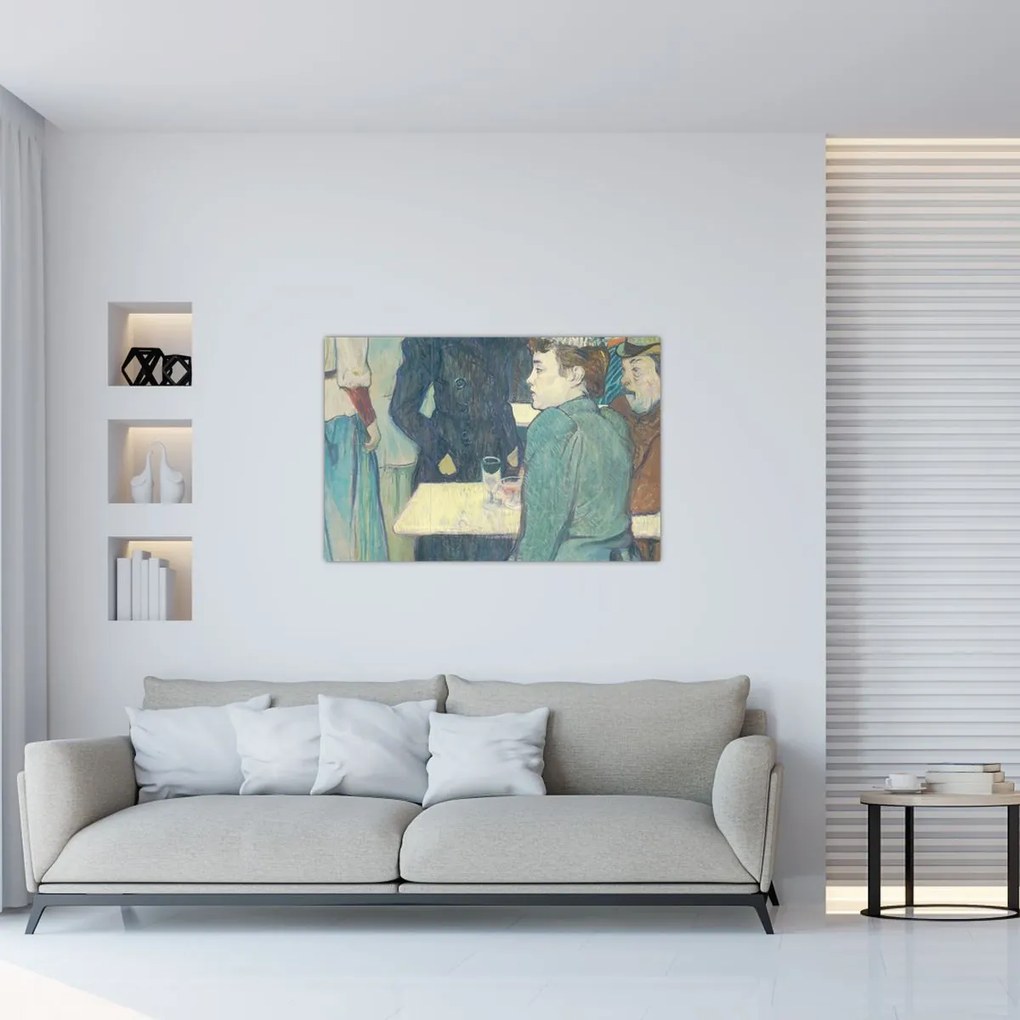 Tablou - Henri de Toulouse-Lautrec, A Corner of the Moulin de la Galette, reproducere (90x60 cm)