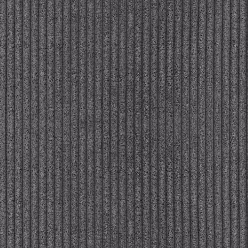 Colțar gri închis cu tapițerie din catifea reiată (cu colț pe partea dreaptă/cu șezlong) Merid – Ropez