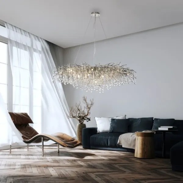 Lustră pe cablu Paul Neuhaus 2031-55 ICICLE 15xG9/40W/230V