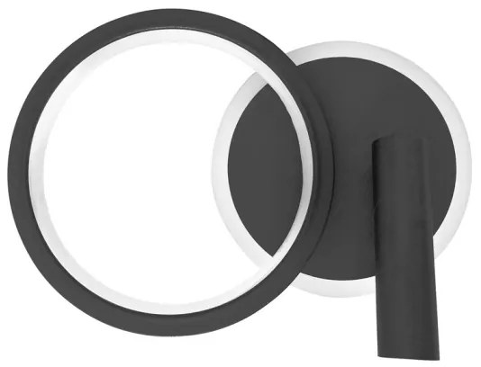 Spot LED de perete MONET LED/16W/230V, negru