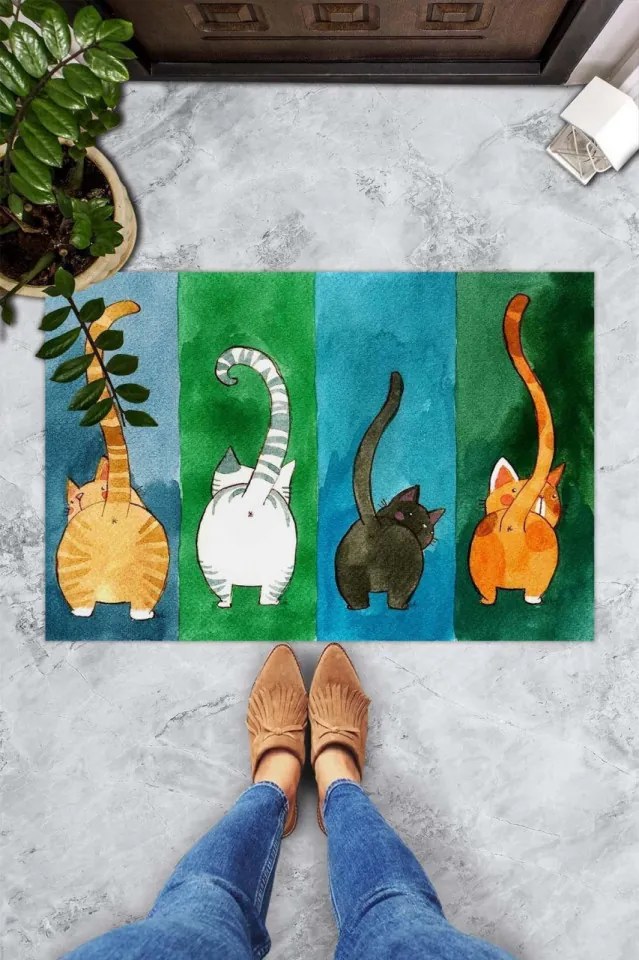Covoras Intrare Gatto Carıno, 40x60 cm, PVC