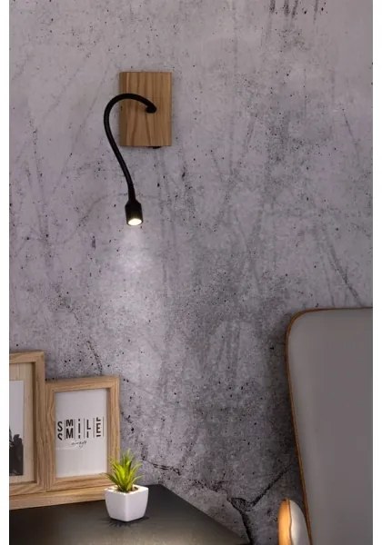 Spot-Light 5721174 - Aplica de perete LECTOR, LED/2,5W/230V, stejar