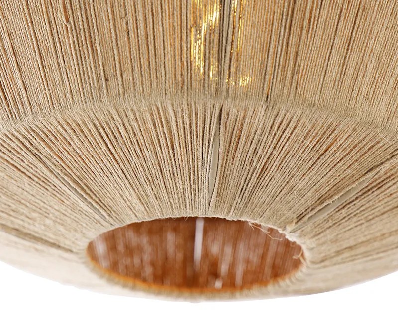 Plafoniera orientala neagra cu frânghie - Riki