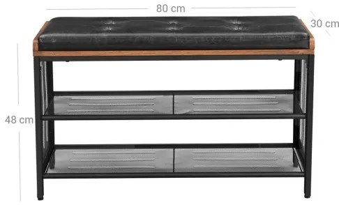 Pantofar DAVOR maro/negru